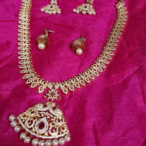 Mango haram necklace set Indian jewelry
